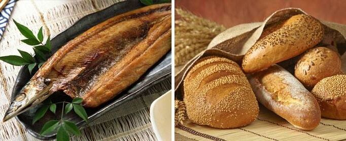 pește și pâine după îndepărtarea vezicii biliare